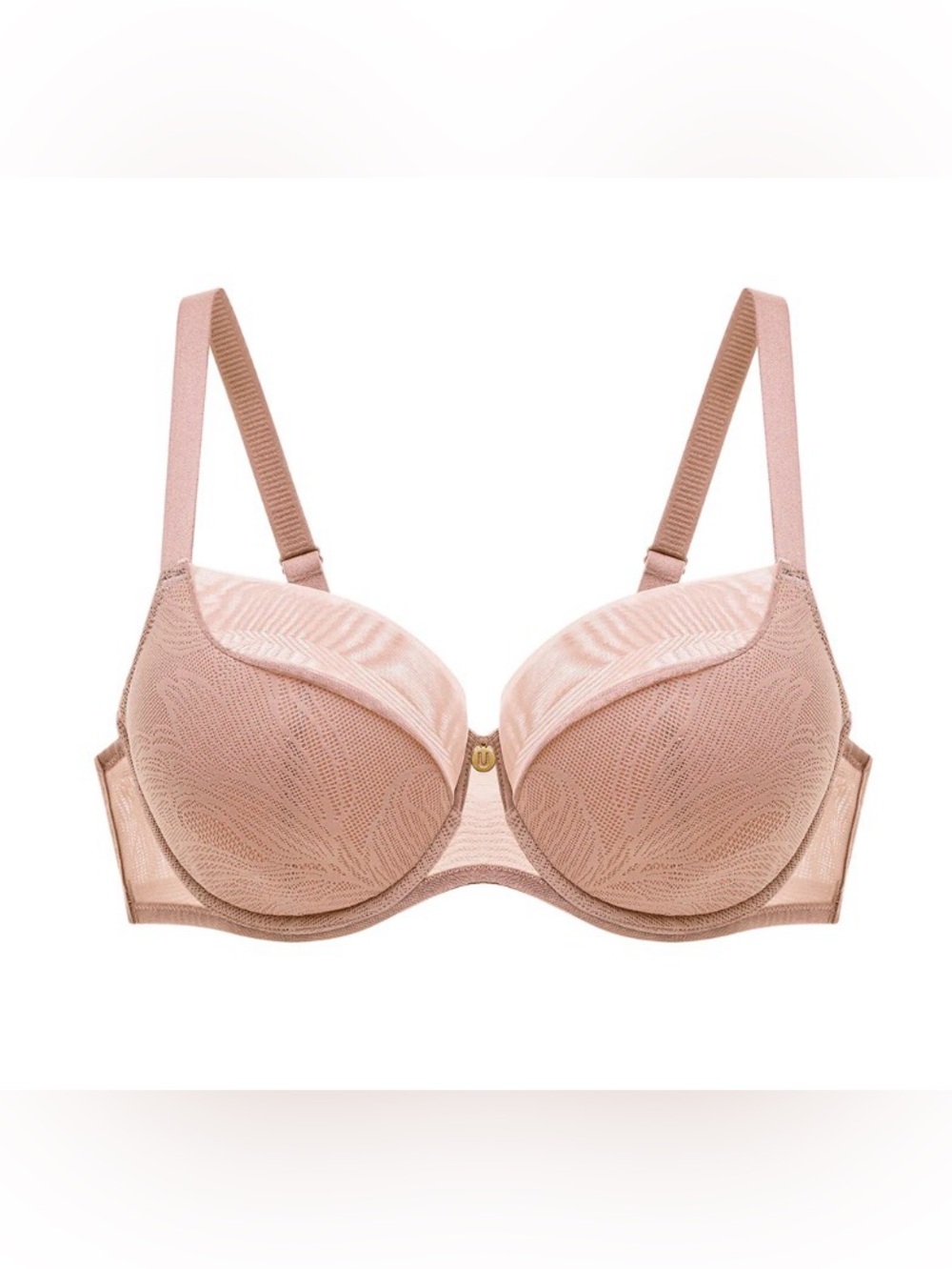 Understance Leslie Smooth Lace FlexWire Lightly Padded Demi Bra in toffee 40DD